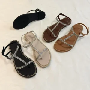 Bulk Crystal PVC Sandals Supplier | Transparent Summer Footwear