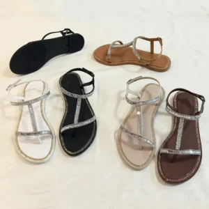 Wholesale Customized Crystal PVC Sandals | Logo Printing Factory