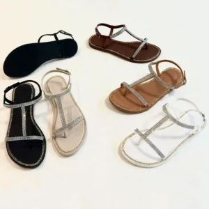 Customized Crystal PVC Sandals | B2B Fashion Footwear Manufacturer