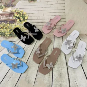 Wholesale Crystal PVC Slippers | Lightweight Transparent Footwear