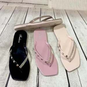 Buy Crystal PVC Slippers in Bulk | Fashion Footwear Manufacturer
