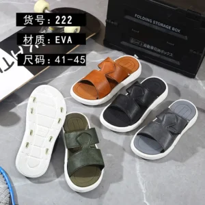 customized men's eva slippers with logo printing